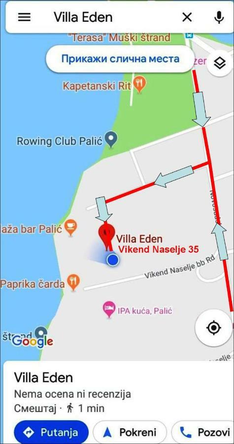 Vila Eden Palić Exteriör bild